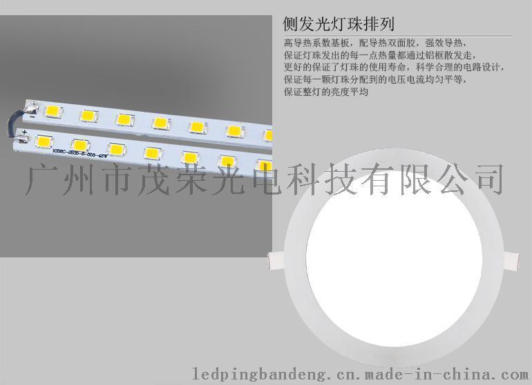 超薄嵌入式led圆面平板灯厂家促销！